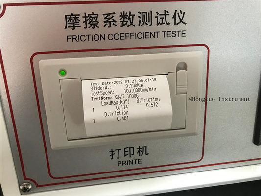 ASTM COF 테스터 플라스틱 필름 마찰 계수 테스터