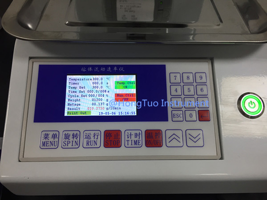 LCD 디스플레이가 있는 폴리에틸렌 녹음 흐름 지수 실험실 시험 장치