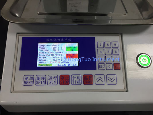 LCD 디스플레이가 있는 폴리에틸렌 녹음 흐름 지수 실험실 시험 장치